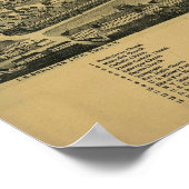 プラッツバーグNY、1899年:旧プリント ポスター (角)