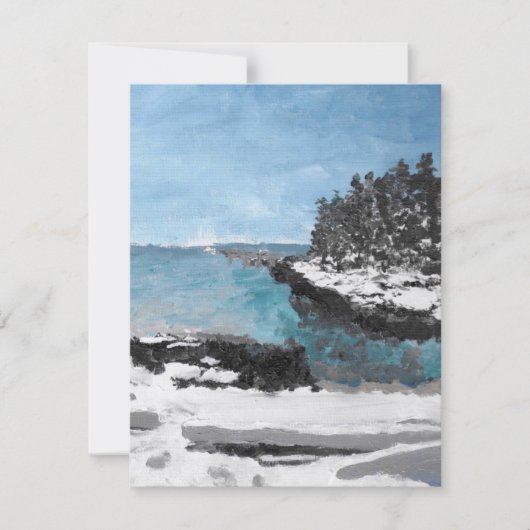 プラットズアイランド、サウスポートメイン、グリーティングカード (正面)