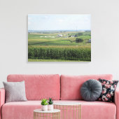 プラットビル、ウィスコンシンアミッシュファーム名勝ビュー キャンバスプリント (インサイチュ (リビング))