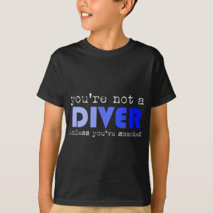 プラットフォームおもしろいスプリングボードダイビング皮肉ダイバー Tシャツ