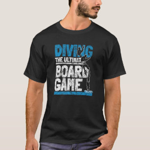 プラットフォームダイバーゲームボードスプリングボードダイビング Tシャツ