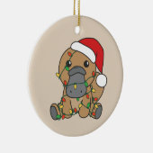 プラットプスクリスマスウィンターアニマルズホリデープラットプス セラミックオーナメント (右)
