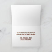 プラットホームはバースデー・カードに蹄鉄を打ちます カード (内部)