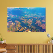 プラットランドトラクトキャンバスアートの空中表示 キャンバスプリント (インサイチュ (リビング))