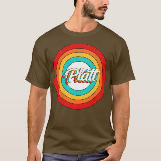 プラット名シャツヴィンテージプラットサークル Tシャツ
