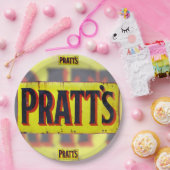 プラット、ヴィンテージエナメルのサイン。 ペーパープレート (パーティー)