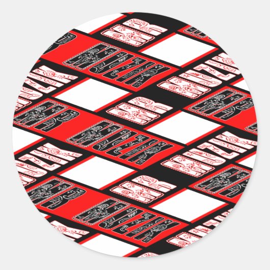 プラッドステッカー ラウンドシール (正面)