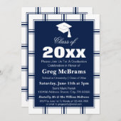 プラッモダンドブループライド卒業パーティー 招待状 (正面/裏面)