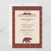 プラッ素朴ドベアと山の誕生日パーティー 招待状 (正面)