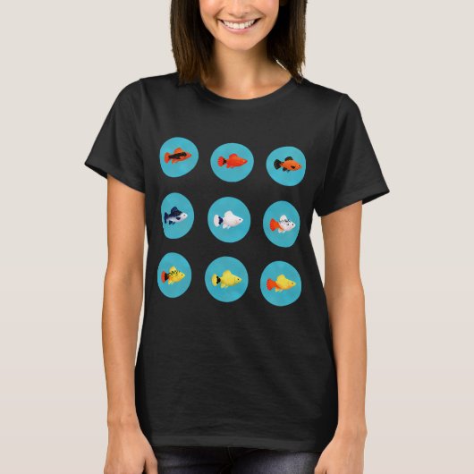プラティの魚! Tシャツ (正面)