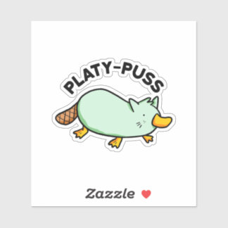 プラティプスアニマルおもしろいドプンビニールシール シール