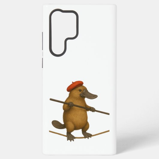 プラトカモノハシの綱渡り SAMSUNG GALAXYケース (裏面)