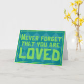 プラトニックバレンタインカード あなたは愛されている カード (黄色い花)