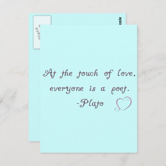 プラトラブポエト引用文 ポストカード (正面/裏面)