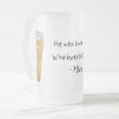 プラトンの引用文のビールのジョッキ フロストグラスビールジョッキ (正面左)