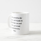 プラトンの引用文2a コーヒーマグカップ (正面左)