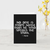 プラトン哲学引用文 カード (黄色い花)