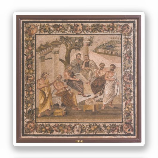 プラトン・アカデミーのモザイク シール (正面)