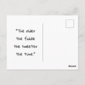 プラトーの名言：音楽は宇宙に魂を与える ポストカード (裏面)