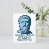 プラトー: 良い決断は知識に基づく ポストカード (スタンド正面)