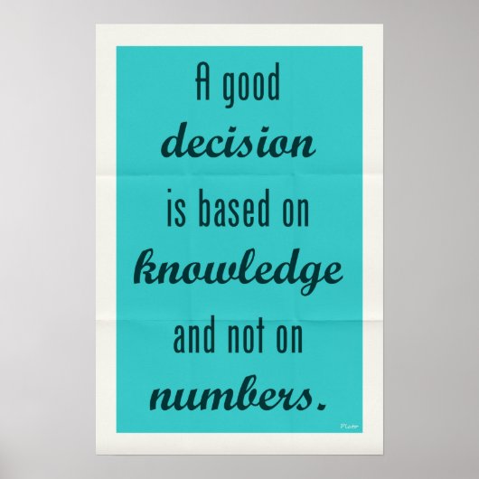 プラト引用文002 ポスター (正面)