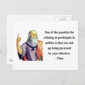 プラト引用文2b ポストカード (正面/裏面)