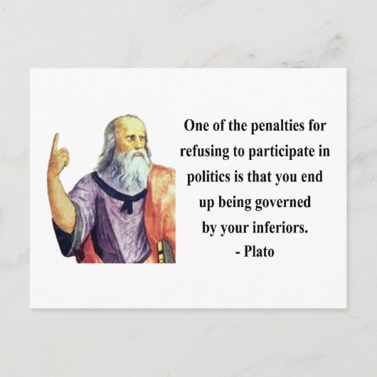 プラト引用文2b ポストカード (正面)