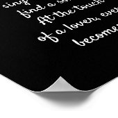 プラト引用文 – すべてのハートが歌を歌う ポスター (角)