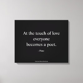 プラト引用文；愛のTouch キャンバスプリント