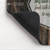 プラト感動的引用文「賢人が話す」 マウスパッド (コーナー)