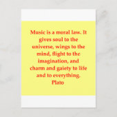 プラト素晴らし引用文 ポストカード (正面)