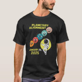 プラネタリアライメント2025年1月シス太陽のテム Tシャツ (正面)