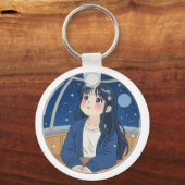 プラネタリウムで星を見る キーホルダー (正面)