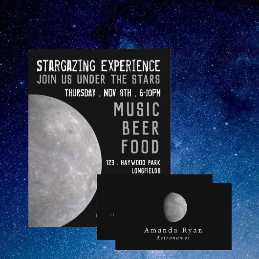 プラネタリウムイベント広告ズ チラシ