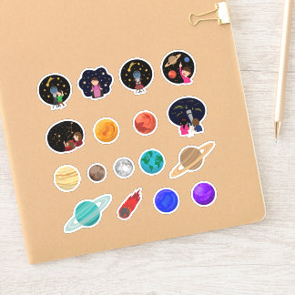 プラネタリウム天文学キッズ教育惑星 シール