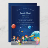 プラネタリウム 招待状 (正面/裏面)