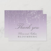 プラネタリウムChuppah結婚式RSVPカード サンキューカード (正面/裏面)