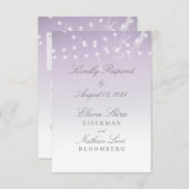 プラネタリウムChuppah結婚式RSVPカード 出欠カード (正面/裏面)