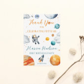 プラネタリーお祝いボーイ誕生日 サンキューカード