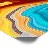 プラネタリーブリスフルートデジタルアート ポスター (角)