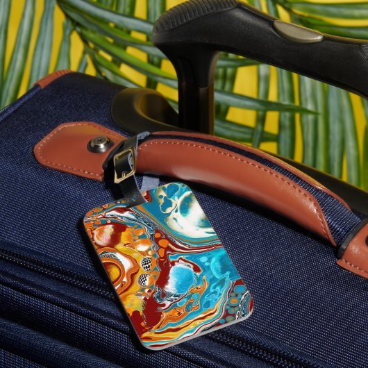 プラネタリーブリスフルートデジタルアート ラゲッジタグ (正面インサイチュ1)