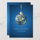 プラネットアースフォーマルホリデーズクリスマスカード シーズンカード (正面/裏面)