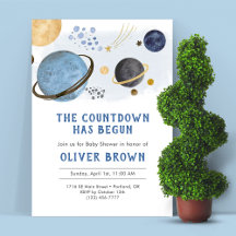 プラネットウォーター宇宙テーマベビーシャワー