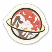 プラネットカスタムカットステッカー シール (正面)