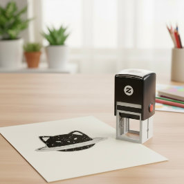 プラネットキャットの自己スタンプ セルフインキングスタンプ