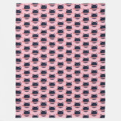 プラネットキャット フリース ブランケット (正面)