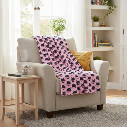 プラネットキャット フリース ブランケット