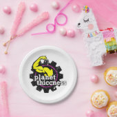 プラネットシティジム厚さおもしろいジョークトレーニング ペーパープレート (パーティー)
