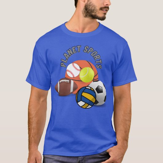 プラネットスポーツTシャツ レトロ Tシャツ (正面)
