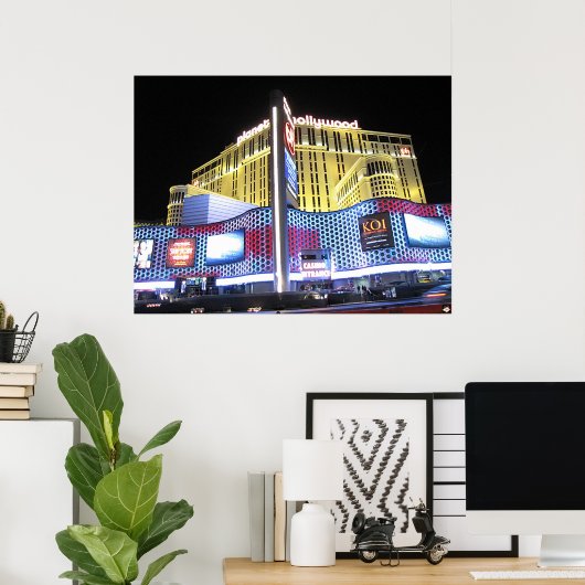 プラネットハリウッドラスベガス写真ポスター ポスター (ホームオフィス)